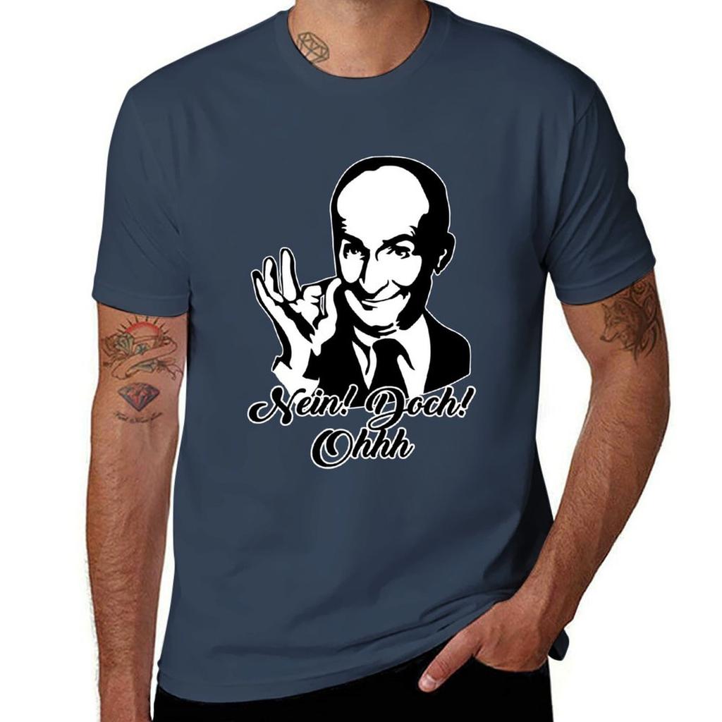 Nein Doch Ohh Louis De Funes TShirt Durable Work Wear TShirt