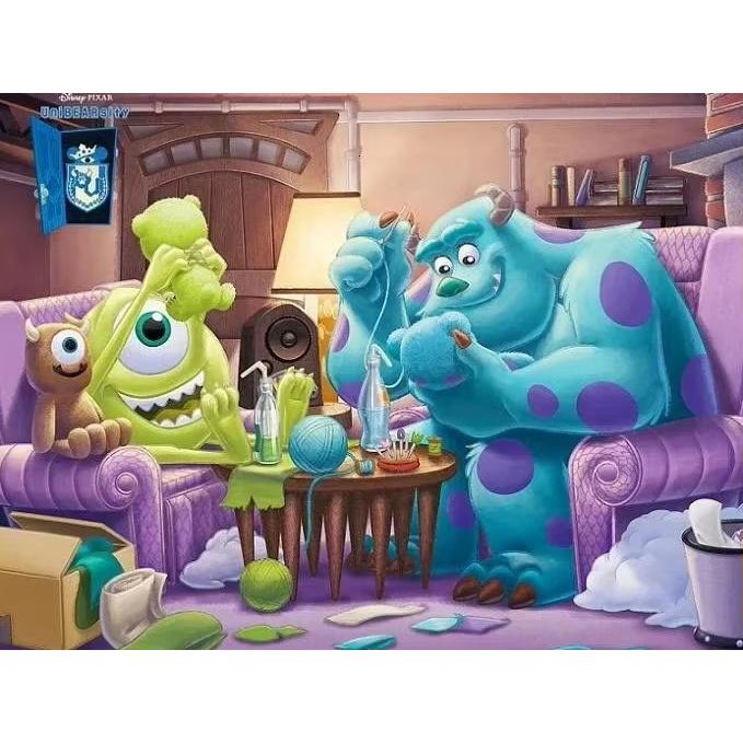 2026 New Disney Monsters Inc Diamond Embroidery Cartoon Round Diamond Painting New Mosaic Puzzle Rhinestones Home Wall Decor