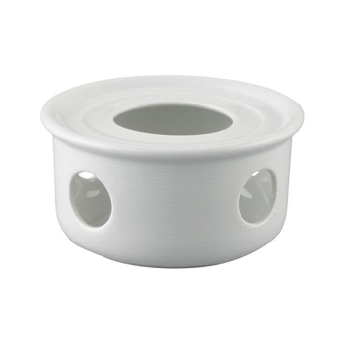 Réchaud en Porcelaine Chauffe Théière 11400-800001-15670 Chauffe Plat Blanc