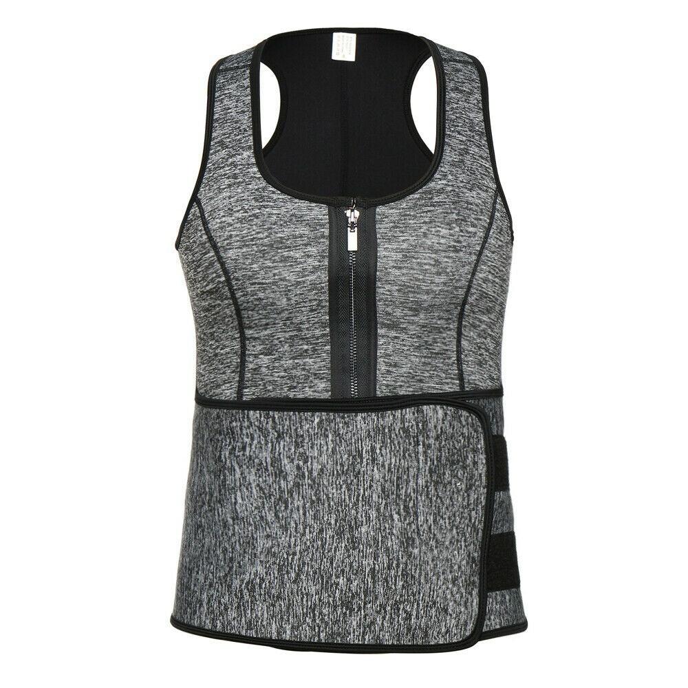 Мужской ультра пот из неопрена, жилет для похудения, пояс для тренажерного зала, корректирующее белье