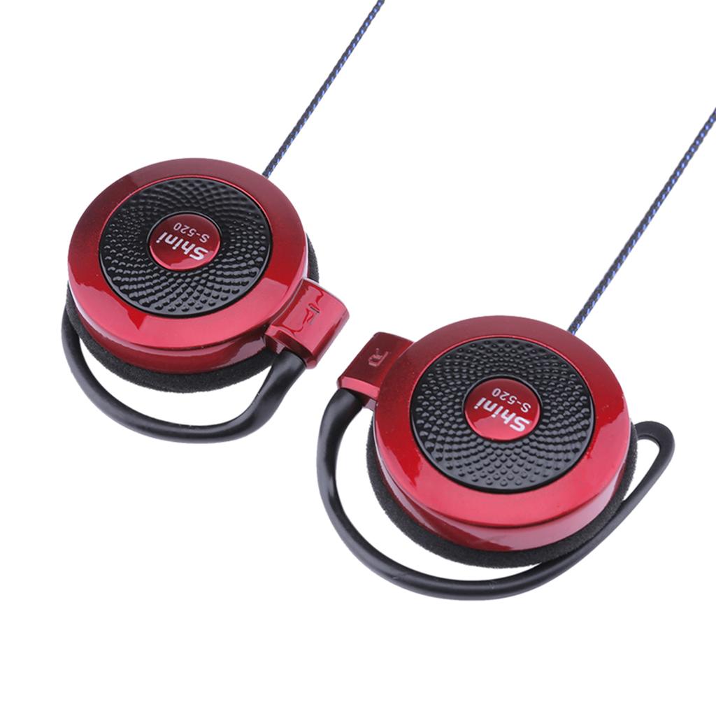SHINI S520 3.5mm Wired Headset Ear Hook Headsets Stereo Game Sports Headphone with Mic for Phone