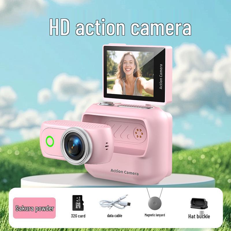 New Anti-Shake Sports Camera: WiFi Thumb Cam with Magnetic Mount for Outdoor Cycling