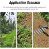 Weeding Hoe Rake Farm Tool Weeding Scarifier Artifact Agricultural Tools Six-tooth Nail Harrow Steel Harrow Gardening Weeding KTY