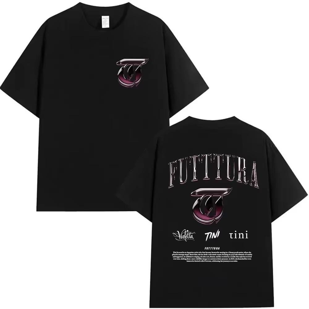 2026 New Albumpattern Tshirt Fashionable Harajuku Shortsleeved Pure Cotton Casual Streetwear