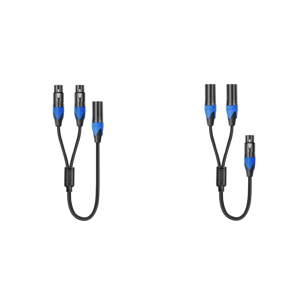50см XLR Разветвитель 1 XLR Женский на 2 XLR Мужских XLR Y-Разветвитель 1XLR Мужской на 2 XLR Женских XLR Y-Разветвитель для Микшера