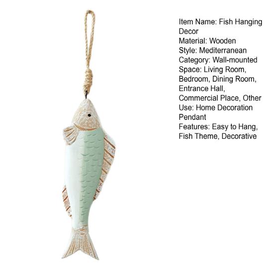 Средиземноморский Винтажный Деревянный Декор Рыба Фермерский Дом Рустик Морской Дом Ресторан Настенное Искусство
