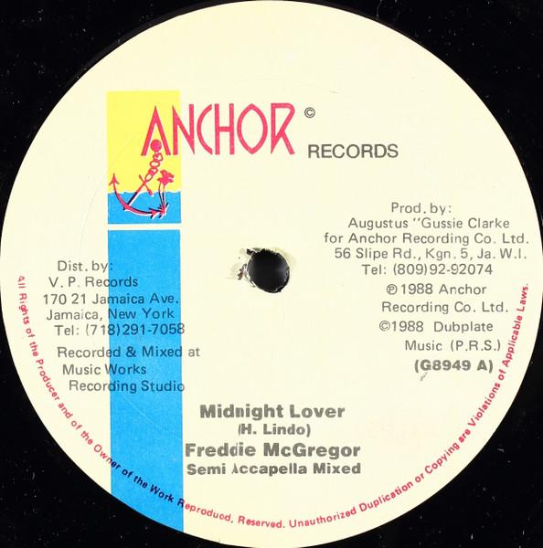 12-дюймовая пластинка ФРЕДДИ МАКГРЕГОР - Полуночный любовник G8949 Anchor Records 1988 США Регги, Ска и Даб Б/У