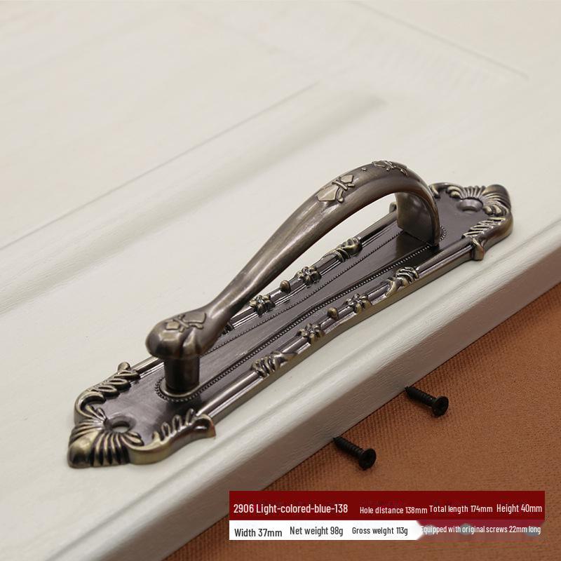 Classical European Antique Zinc Alloy Exposed Handle for Cabinet and Sliding Doors
