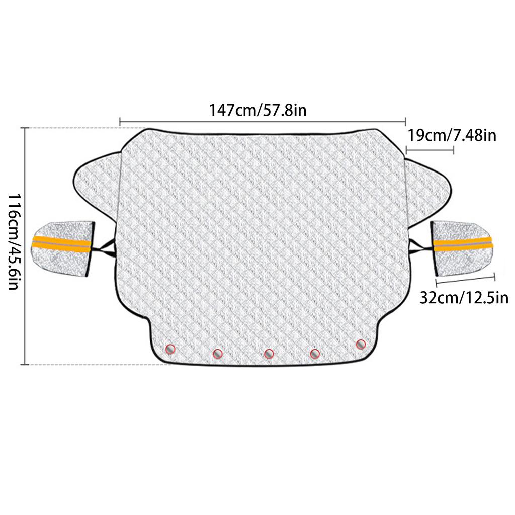 Солнцезащитный козырек на лобовое стекло автомобиля, защищающий от дождя, снега, ветра и льда, устойчивый к царапинам автомобильный чехол от снега