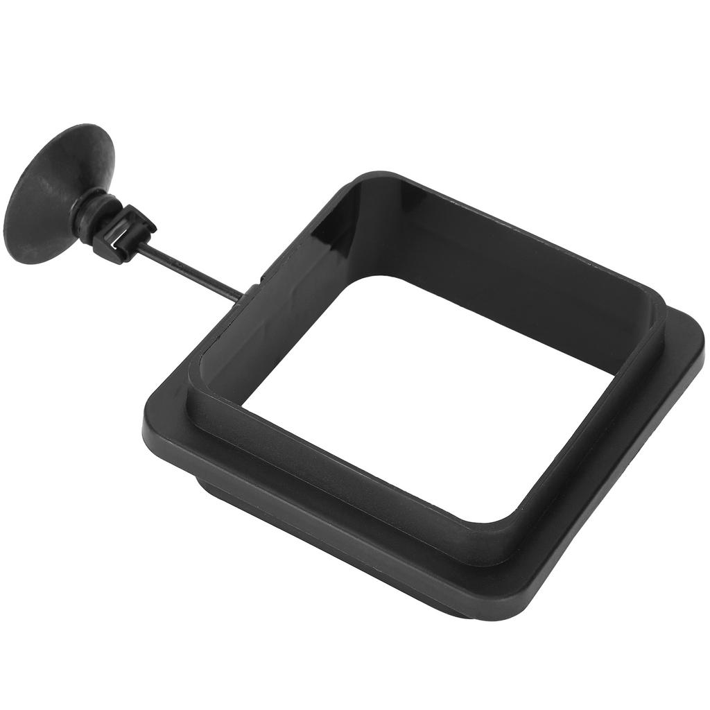 Кольца для кормления аквариумных рыб Аквариум Маленькая плавающая кормушка для корма с присоской Черный Утолщенный и Увеличенный Квадратный