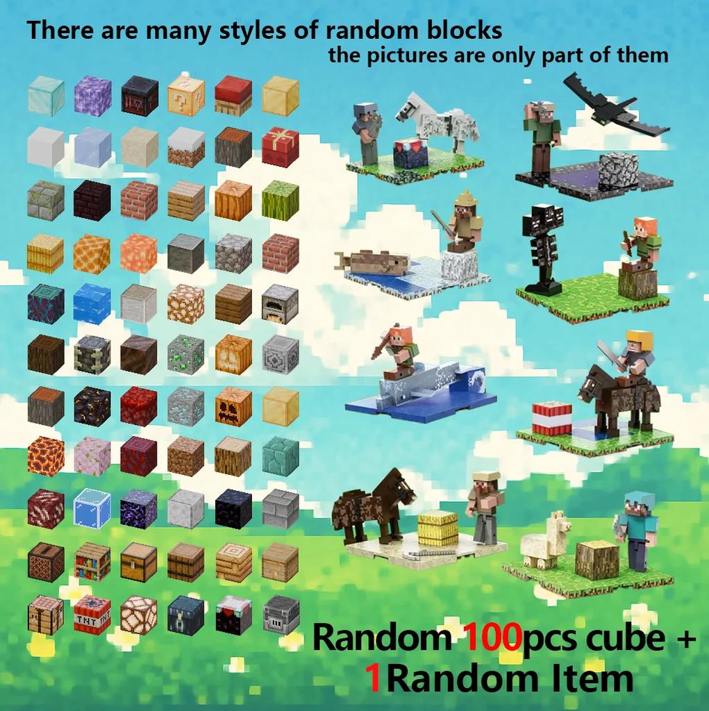 Magnetic Building Blocks Toy Storage Box Set Can Hold Figures Magnet Cube Pixel Style Model Baseplate Toys Children 2025 Gift