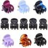 12pcs Sweet Mini Plastic Claw Barrettes For Women Girls Hair Clips Hair Crab Clips Styling Make UP Tool Korean Hair Accessories