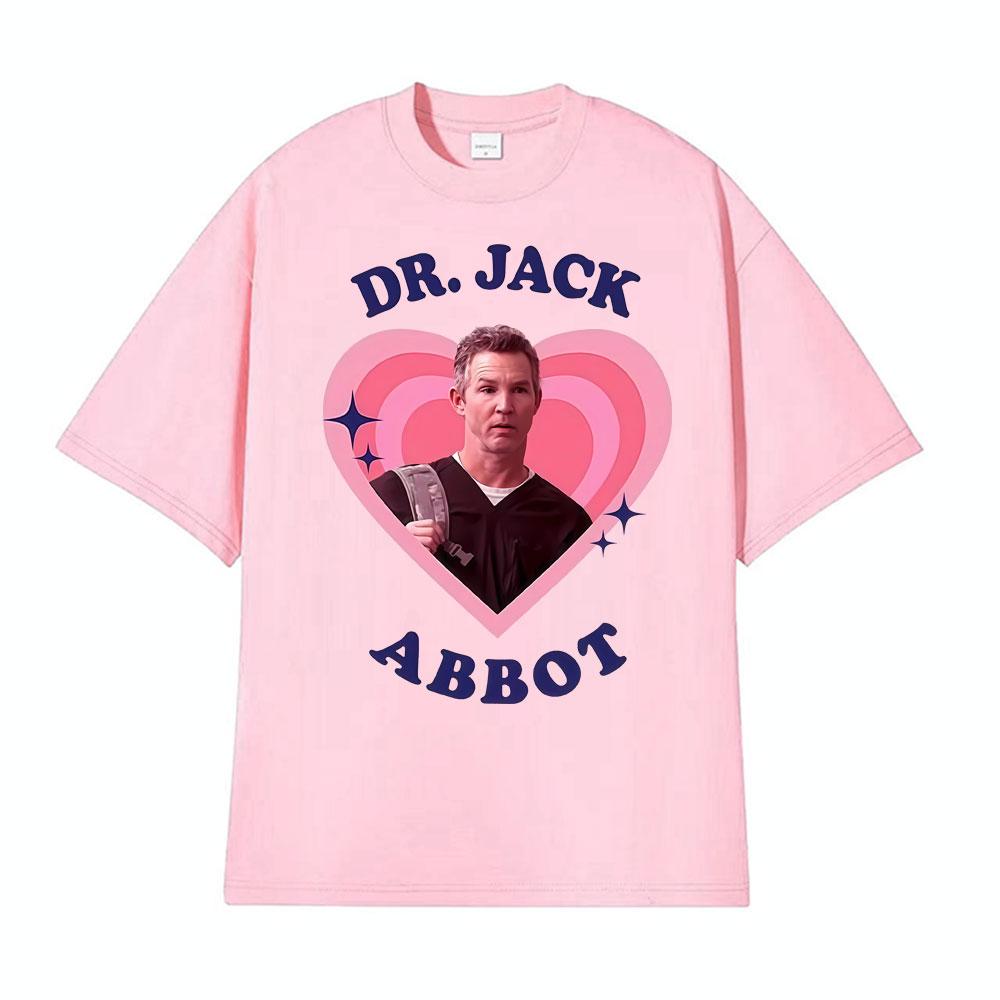 Смешные футболки Dr Jack Abbot в стиле ретро поп-арт с принтом сердца, унисекс, женская мода, хип-хоп, оверсайз, свободные, 100% хлопок