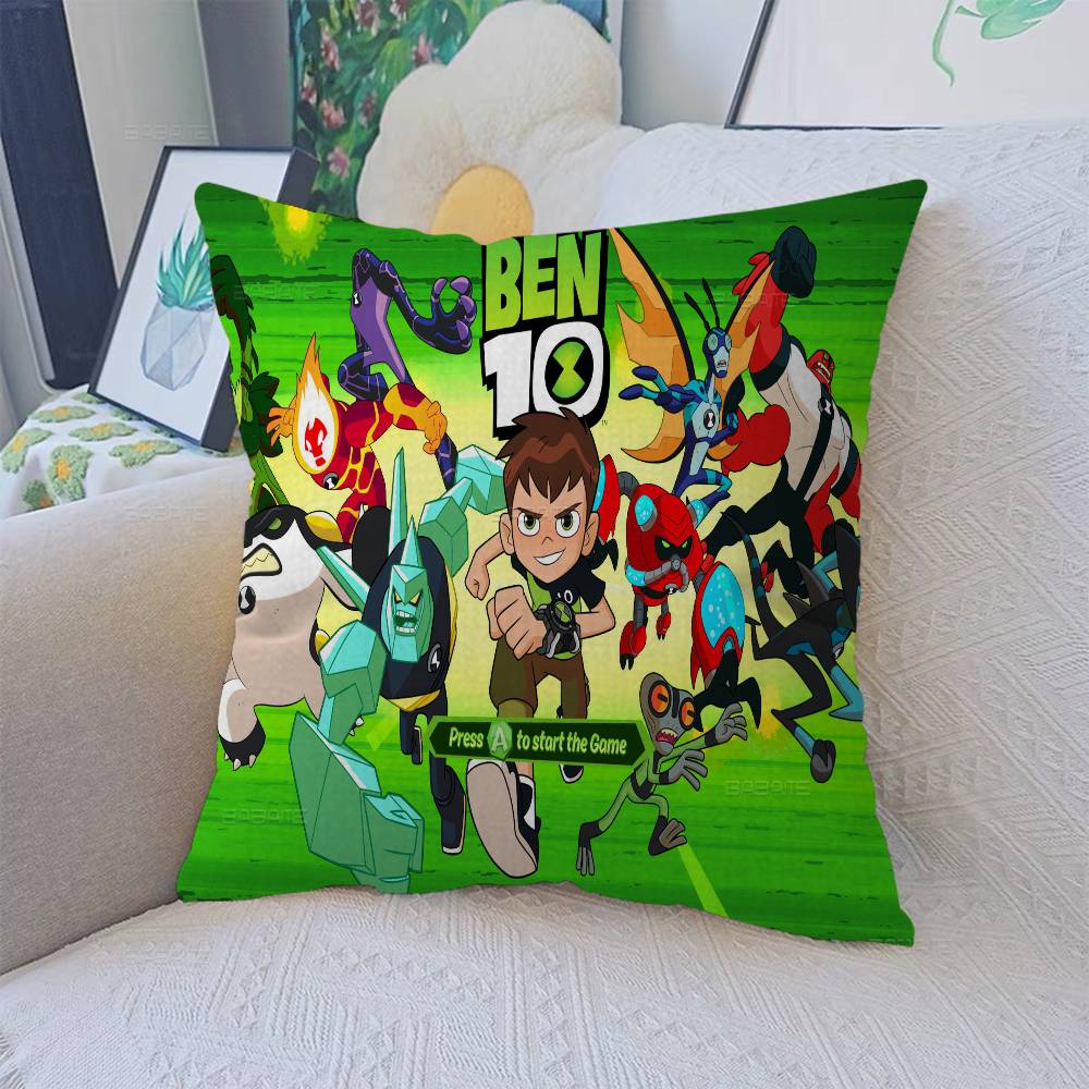 B-Ben 10 Classic Animation Pillow Gifts Home Office Furnishings Bedroom Sofa Car Cushion Cover Case 45X45Cm