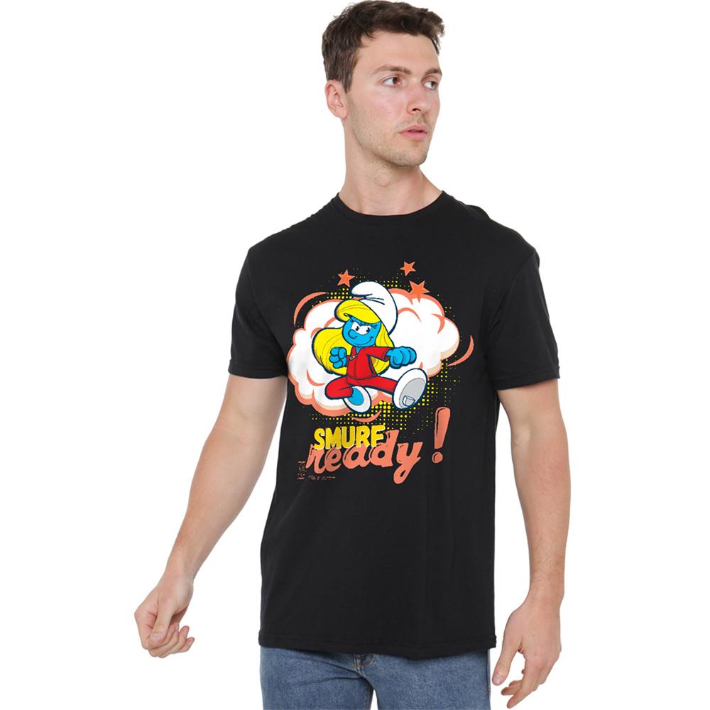 The Smurfs Unisex Adult Ready Smurfette T-Shirt