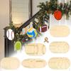 Hanging Ornaments Unfinished Blank Wood Chips Plaques Party Favor Lightweight Gift Tags Sports