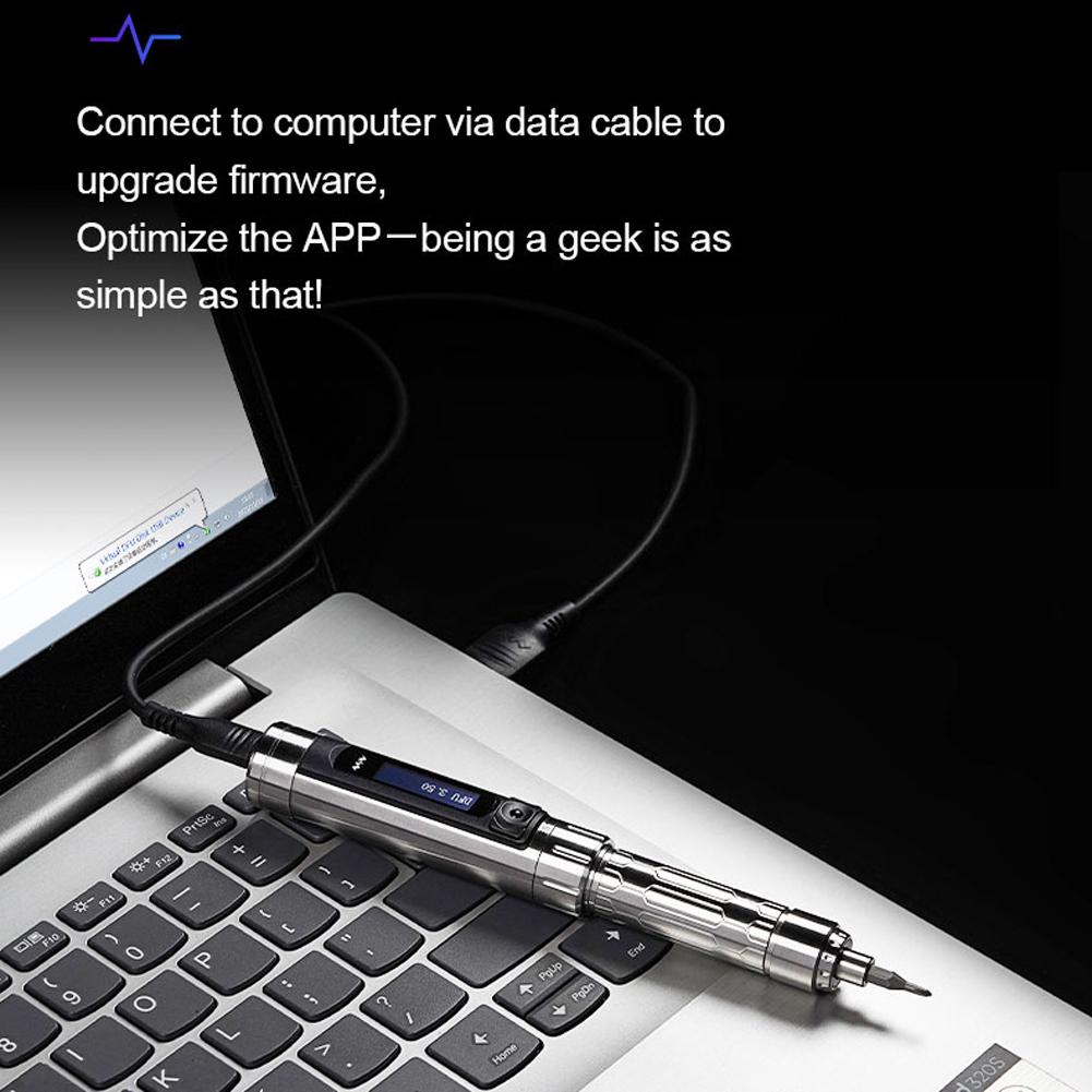 MINIWARE ES15 Электрическая отвертка с интеллектуальным управлением движением Ручная портативная отвертка High