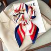 Luxury Silk Feeling Square Scarf Women  Print Satin Neckerchief Spring Hair Band Foulard Bandana Echarpe Tie Shawl Wraps