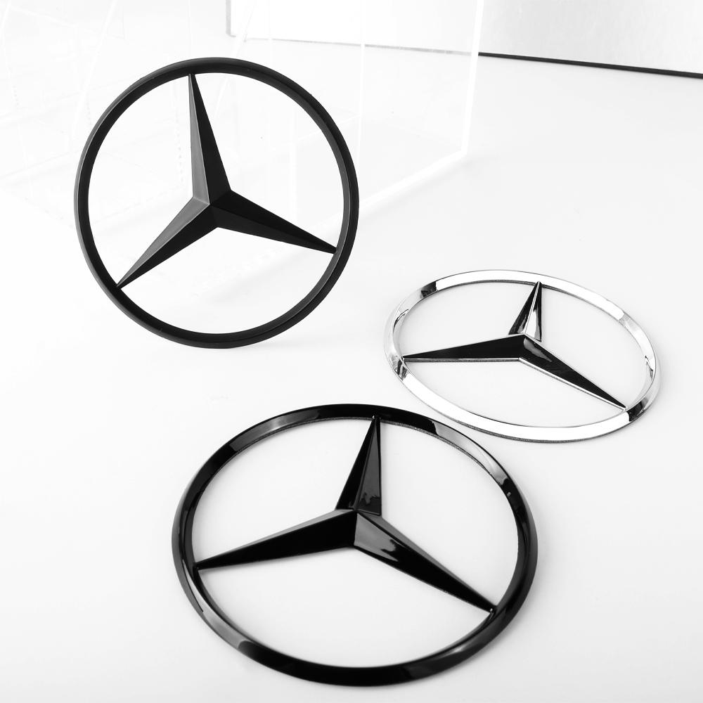 pbfvl2 2025 Hot For Mercedes Benz GLE B/C/E/S C200L GLC5 2mm/58mm Hollow Out Badge ABS Car Emblem Steering Wheel Center Logo Original R