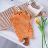 Толстое полотенце из кораллового флиса с вышивкой, милое полотенце для рук, кухонное полотенце, детское маленькое полотенце