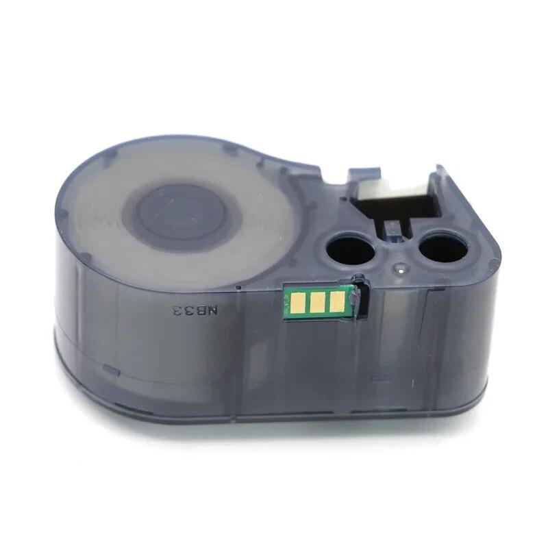 Compatible with MC-500-595 Label Strip BMP-41 BMP-51 BMP-53-PC-Linked Printer Ribbon 12.7mm * 7.6m Vinyl Label Ribbon0.5'' * 21'