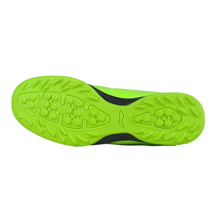 Li Ning TF Studded Anti-Slip Shock Absorbing Durable Low-Top Football Shoes Kids Football Shoes Fluorescent-Green ASTQ014-5