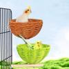 Устойчивый к укусам подвесной скворечник, дышащее гнездо для разведения птиц, плетеный вручную скворечник, все сезоны