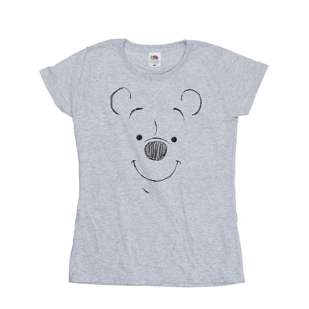 Disney Womens/Ladies Winnie The Pooh Winnie The Pooh Face Cotton T-Shirt
