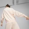 Puma Вышитые буквы Повседневный круглый вырез пуловер толстовка женская толстовка персиковый 626036-64