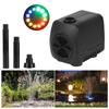 Adjustable 15 W with 12 LED Light Garden Aquarium Fountain Water Pump EU Plug with Power Cord Waterproof Ultra-quiet