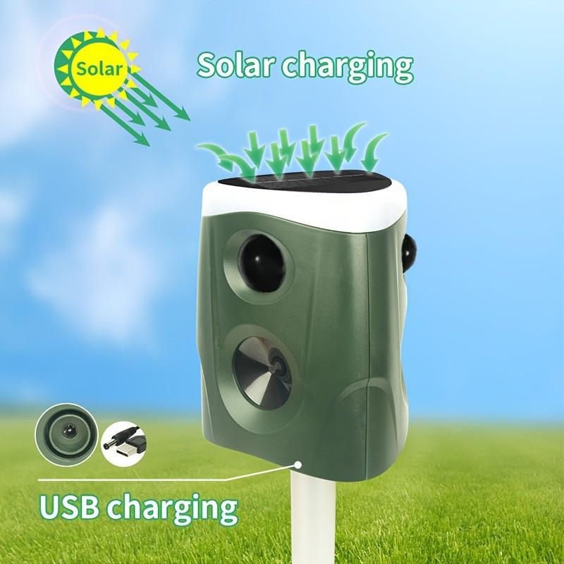 Водонепроницаемый 360° Инфракрасный Отпугиватель Животных и Уличная Сигнализация для Птиц и Грызунов