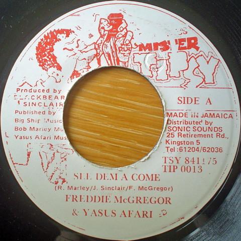 7-дюймовая пластинка FREDDIE MCGREGOR See Dem A Come TIP0013 Ямайка Регги Ска Даб Б/у