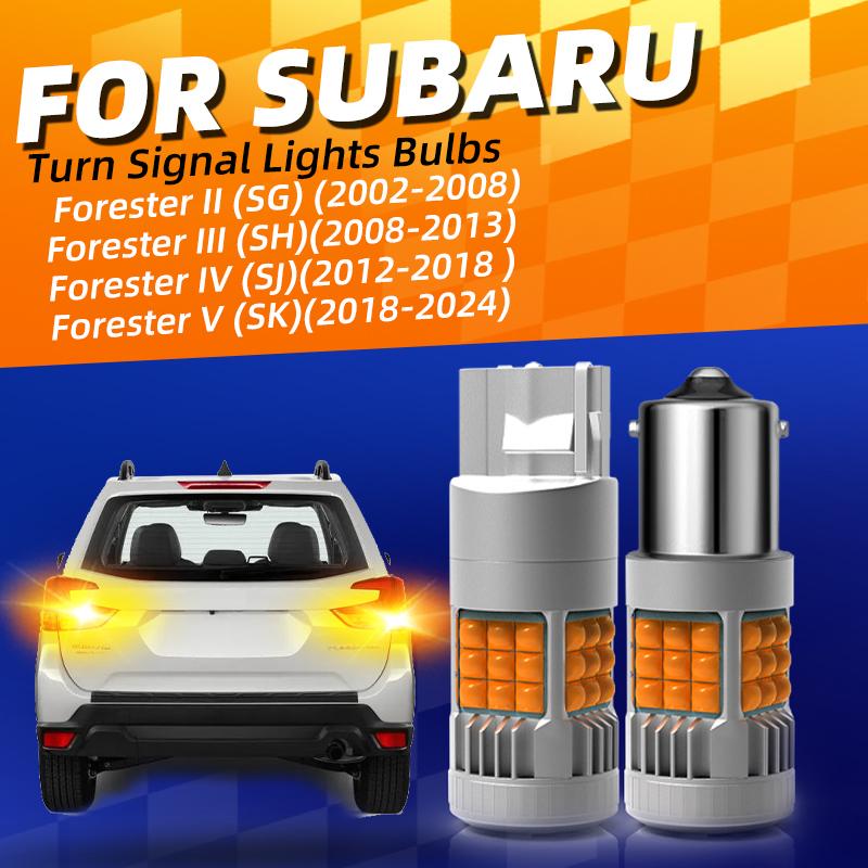 LED Turn Signal Lights Bulbs Blinker Direction Indicator For Subaru Forester 2 3 4 5 SG SH SJ SK 2006 2008 2013 2015 2018 2024