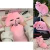 Pink Rabbit Support Pillow For Adults With Plush Soft Material For Sleep And Relaxation
