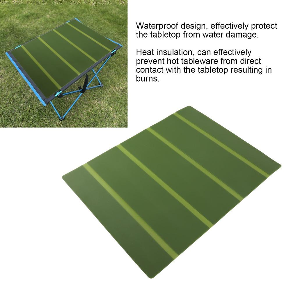 Foldable Foldable Table Mat Silicone Picnic Table Pad Portable Camping Table Pad  Countertop Use