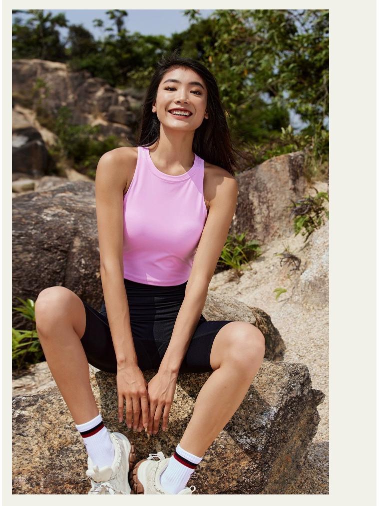 Женский спортивный топ с высокой степенью поддержки и красивой спиной - Высокая эластичность для фитнеса, бега, йоги