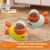 2-in-1 Interactive Dog Treat Dispensing Toy Duck/Cat Shaped Food Puzzle Slow Feeder Toy for Small Medium Dogs Promotes IQ Training