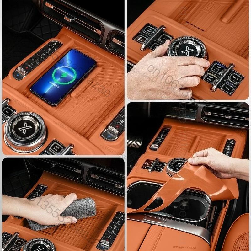 For Chery Jetour G700 2026 2027Central Control Wireless Charging Silicone Pad Dustproof Anti-slip Mat Center Console Storage Box