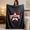 The Clash Print Flannel Blanket Cozy Lightweight Plush Throw Blanket For Bed Sofa Household Use
