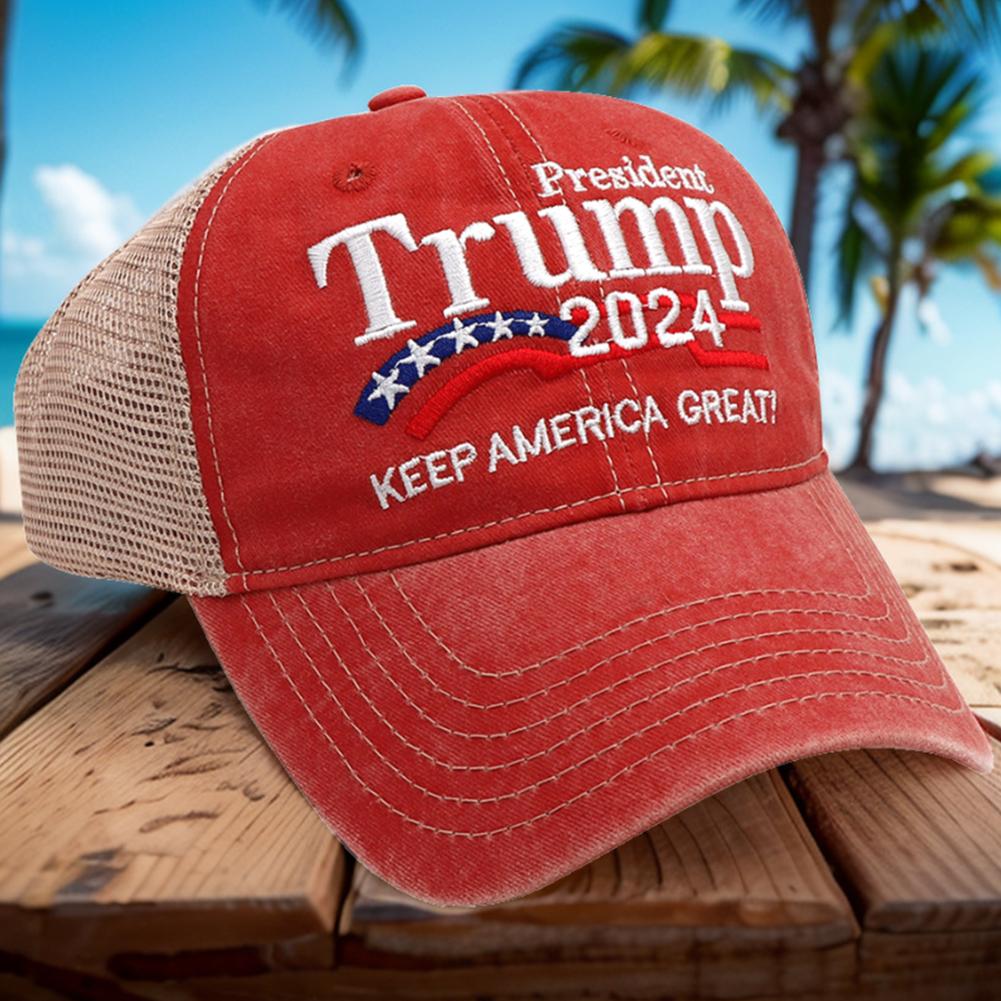 Кепки для гольфа Trump 2024 года, кепки Keep America Great Mesh Trucker, модные спортивные кепки с 3D-вышивкой, регулируемые для мужчин и женщин