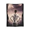 C Ronaldos Football Soccer  Blanket Flannel Awesome Soft Throw Blanket for Coverlet Autumn/Winter