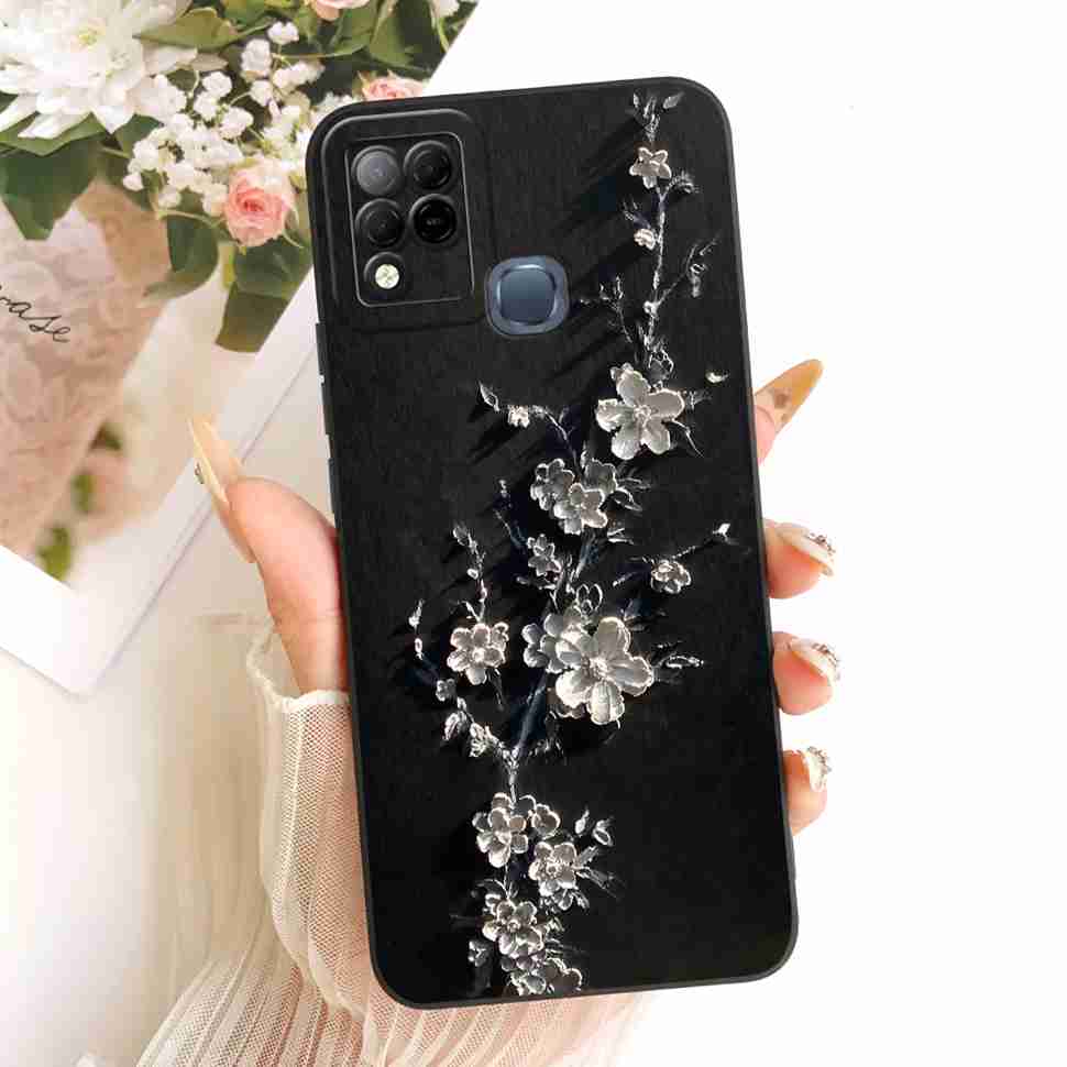 For Infinix Hot 10s Case Fashion Butterfly Painted Soft Silicone Phone Cover For Infinix Hot10s Hot 10s X689B X689 Cases