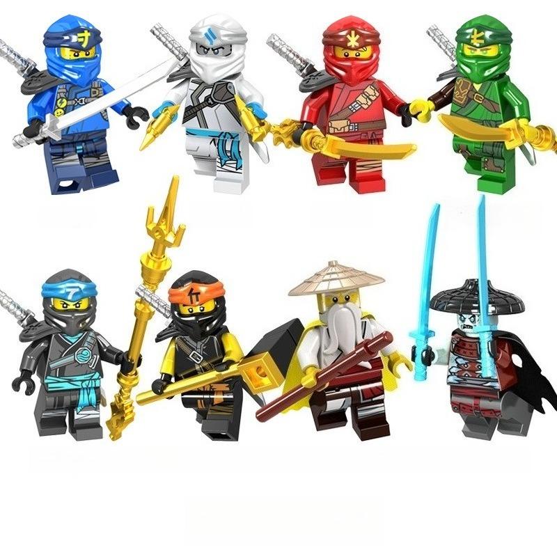 Ninja Cartoon Building Block Figure Assembling Toy