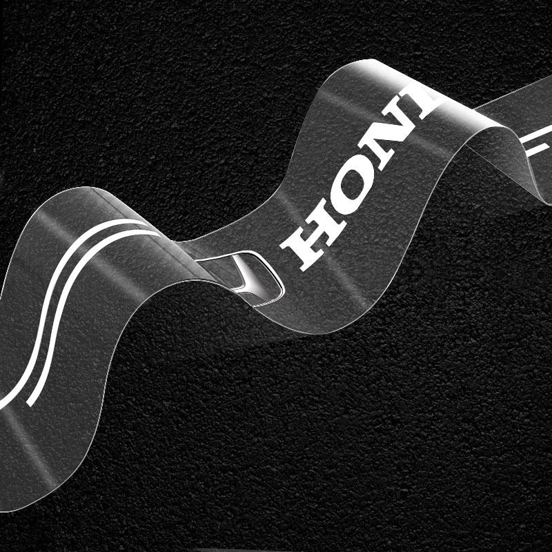 4 шт. Защита порогов автомобиля Прозрачный декоративный значок 3D наклейка для Honda Civic Varadero Xl1000 Xadv 750 Forza Shadow Vt600 Автоаксессуары