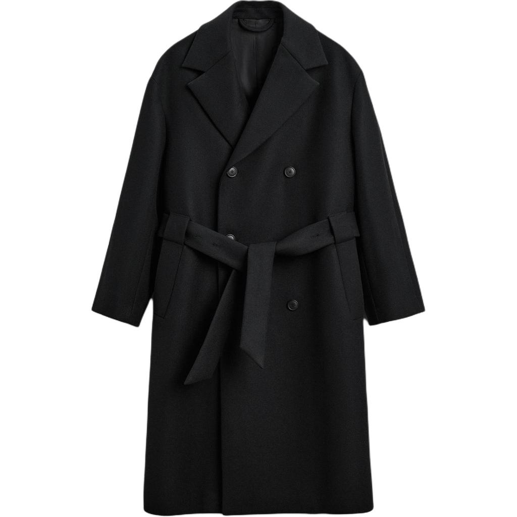 Zara Мужские пиджаки Черный Воротник-стойка Умеренно приталенный 04114041-38