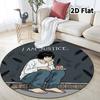 Death Note Round Area Rug Carpet Rug For Living Room Bedroom Sofa Playroom Decor Nonslip Floor Mat