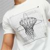 Puma Спортивная футболка с коротким рукавом и принтом, мужская белая 538572-01