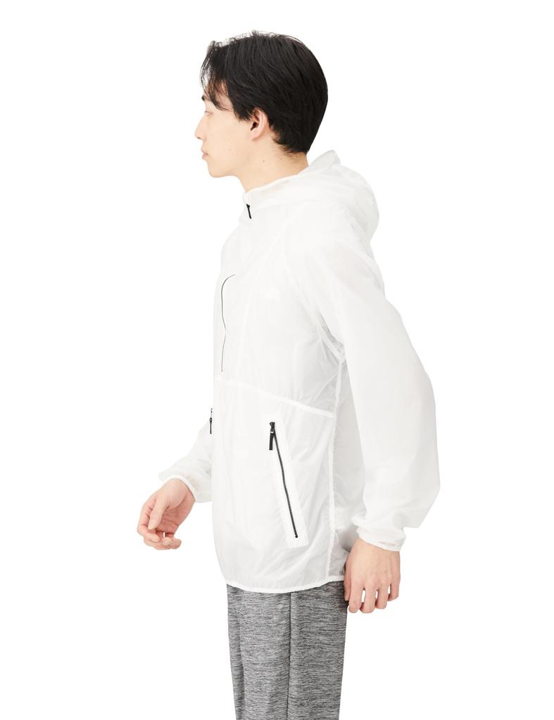 The North Face Free Run Size 2L Anorak, Unisex, Water-Repellent, Windproof, Lightweight, Clear,