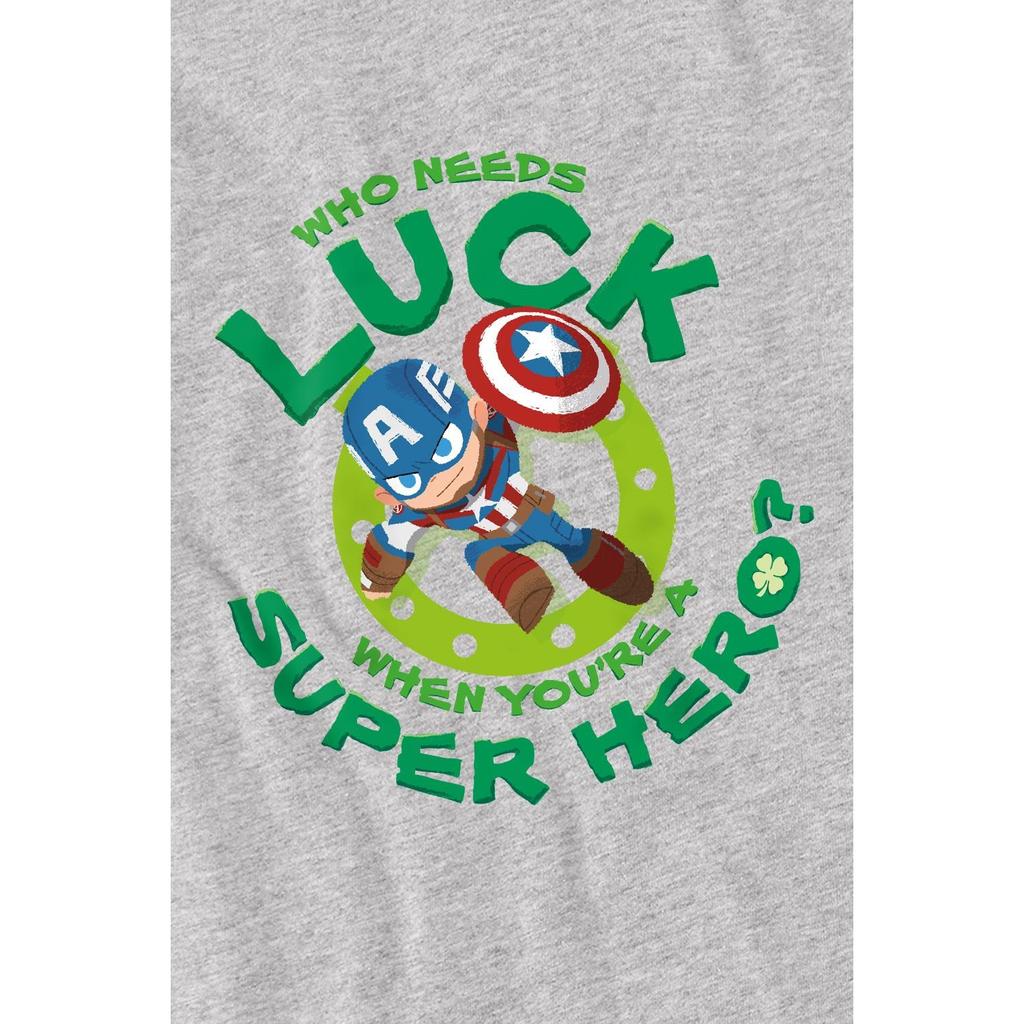Captain America Childrens/Kids St Patrick´s Day Lucky Superhero St Patricks Day T-Shirt