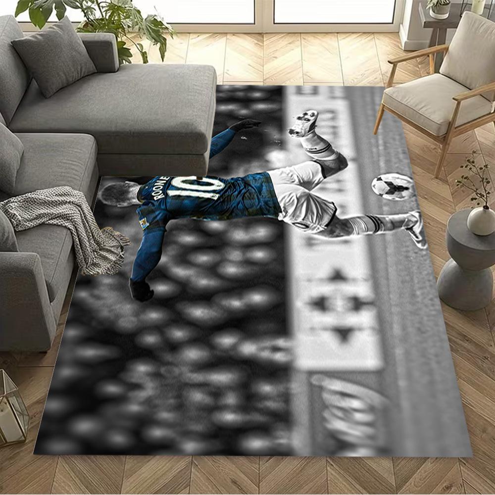 Wayne Rooney Celebration Floor Mat Design for Hallway Foyer Bedrooms Playrooms Anti-slip Rug Office home decor Spiritual Gift